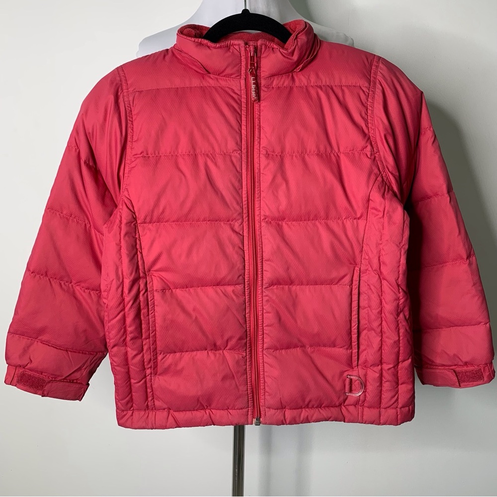 L.L. Bean Girls' Pink Puffer Jacket